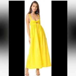 Mara Hoffman yellow linen dress Like New
